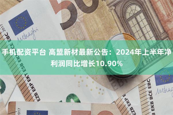 手机配资平台 高盟新材最新公告：2024年上半年净利润同比增长10.90%