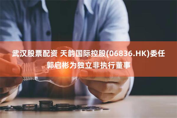 武汉股票配资 天韵国际控股(06836.HK)委任郭启彬为独立非执行董事