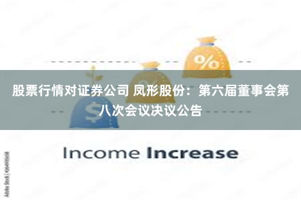 股票行情对证券公司 凤形股份：第六届董事会第八次会议决议公告