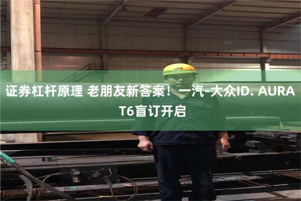 证券杠杆原理 老朋友新答案！一汽-大众ID. AURA T6盲订开启